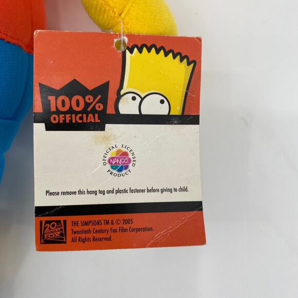 BART SIMPSON 16" Plush 100% Official by Nanco - Picture 4 of 10